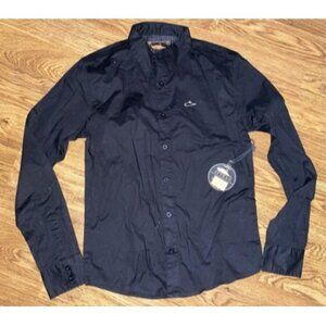 NWT Atticus Y2K Blink 182 Mens Black Dead Bird Button Front Shirt Small